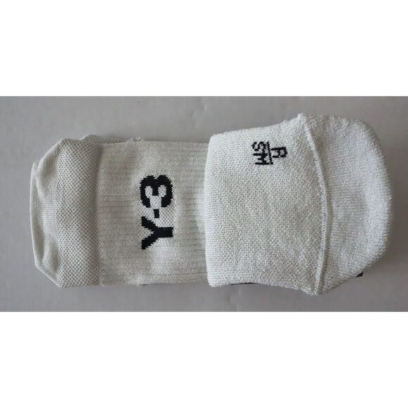 adidas Y-3 JW855 Men's Sz S Orbit Gray/Black Tennis Sportswear Crew Socks - Picture 2 of 5